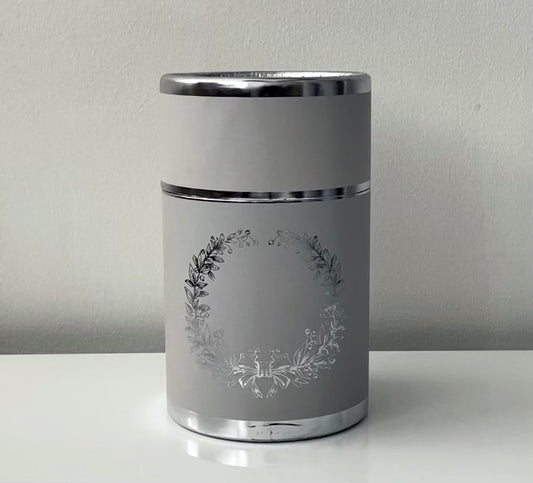 Silver - Prayer Mat and Tasbih Cylinder