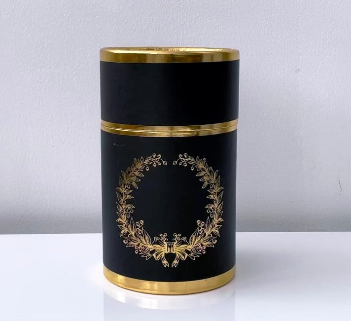 Black - Prayer Mat and Tasbih Cylinder